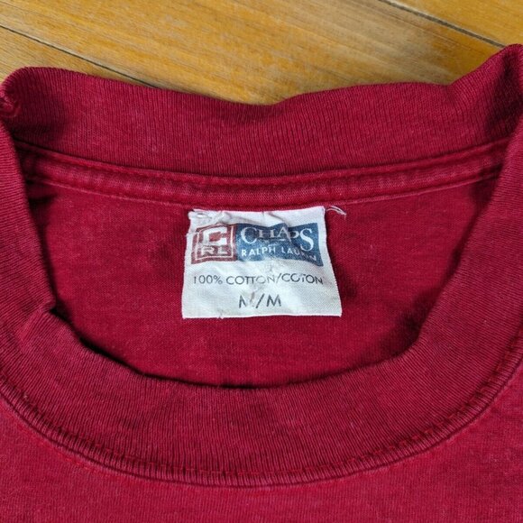 Chaps Ralph Lauren Made In USA T-shirt Size Medium m - Picture 4 of 4
